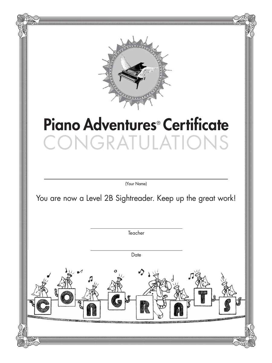 Piano Adventures® Level 2B Sightreading Book
