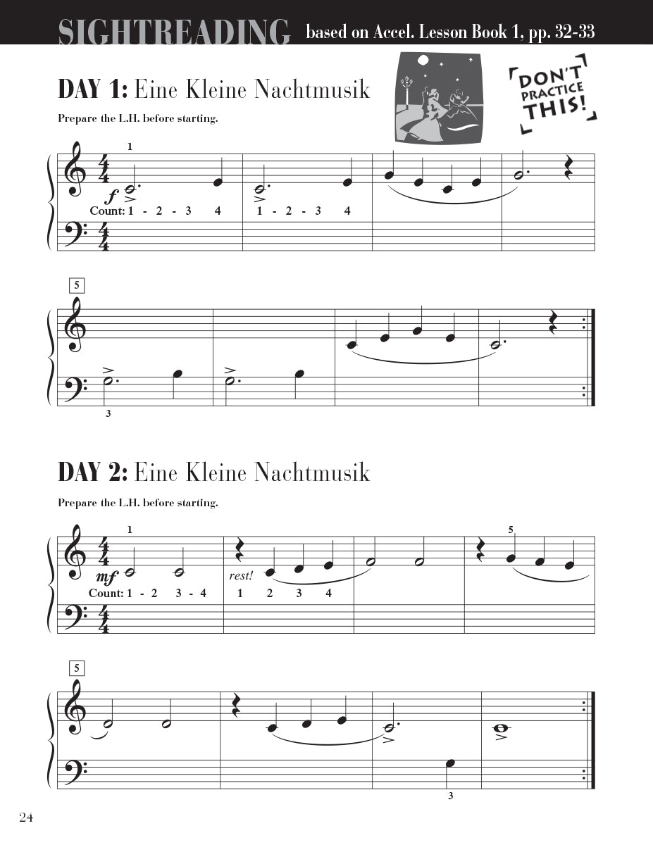 Accelerated Piano Adventures Sightreading Book 1