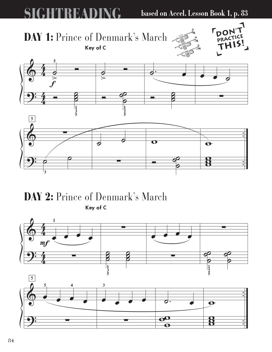 Accelerated Piano Adventures Sightreading Book 1