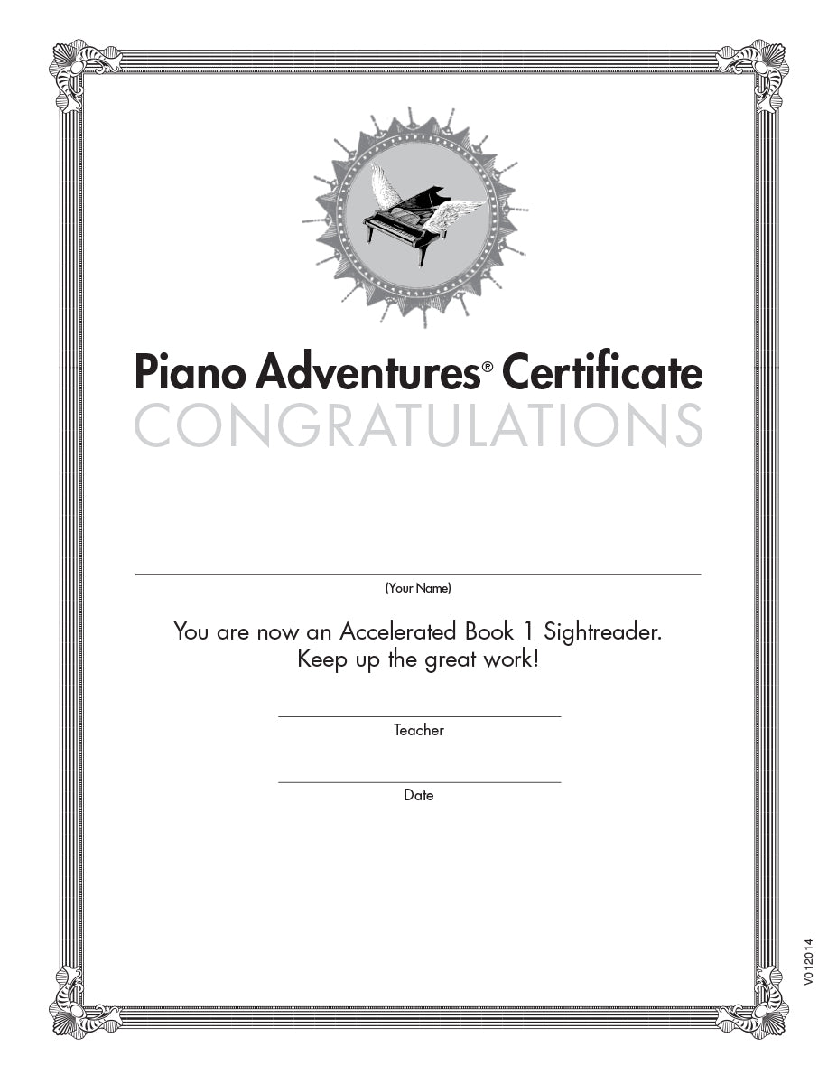 Accelerated Piano Adventures Sightreading Book 1