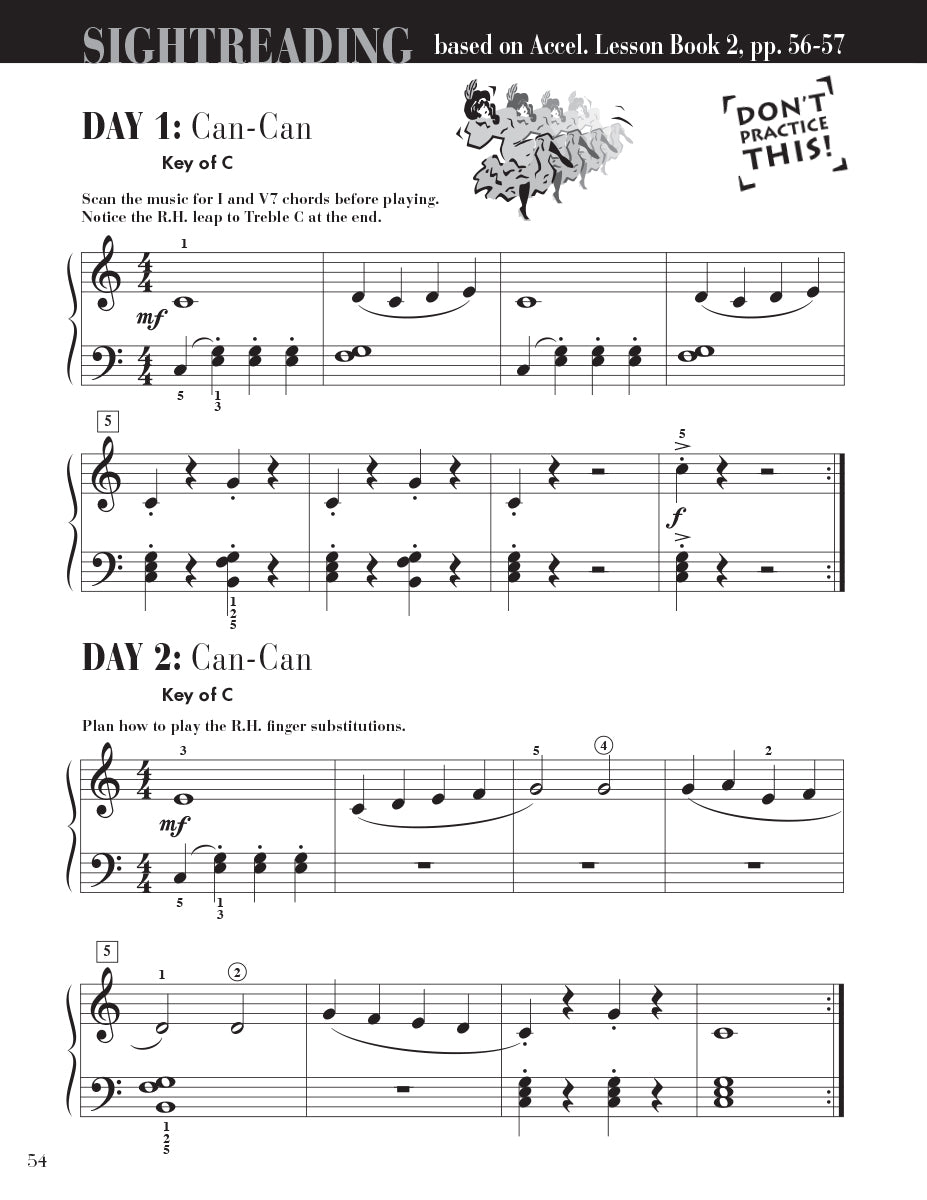 Accelerated Piano Adventures Sightreading Book 2