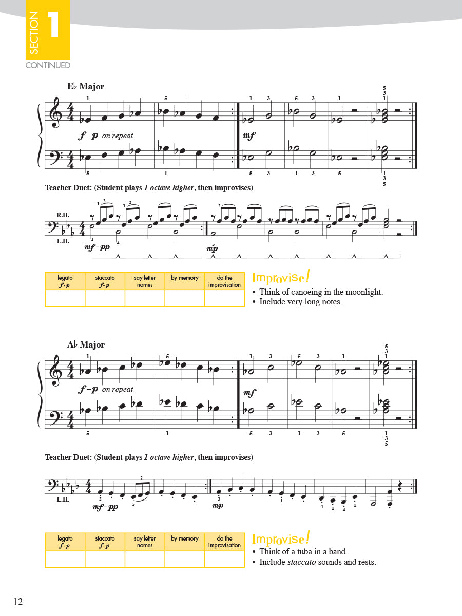 Piano Adventures Scale and Chord Book 1