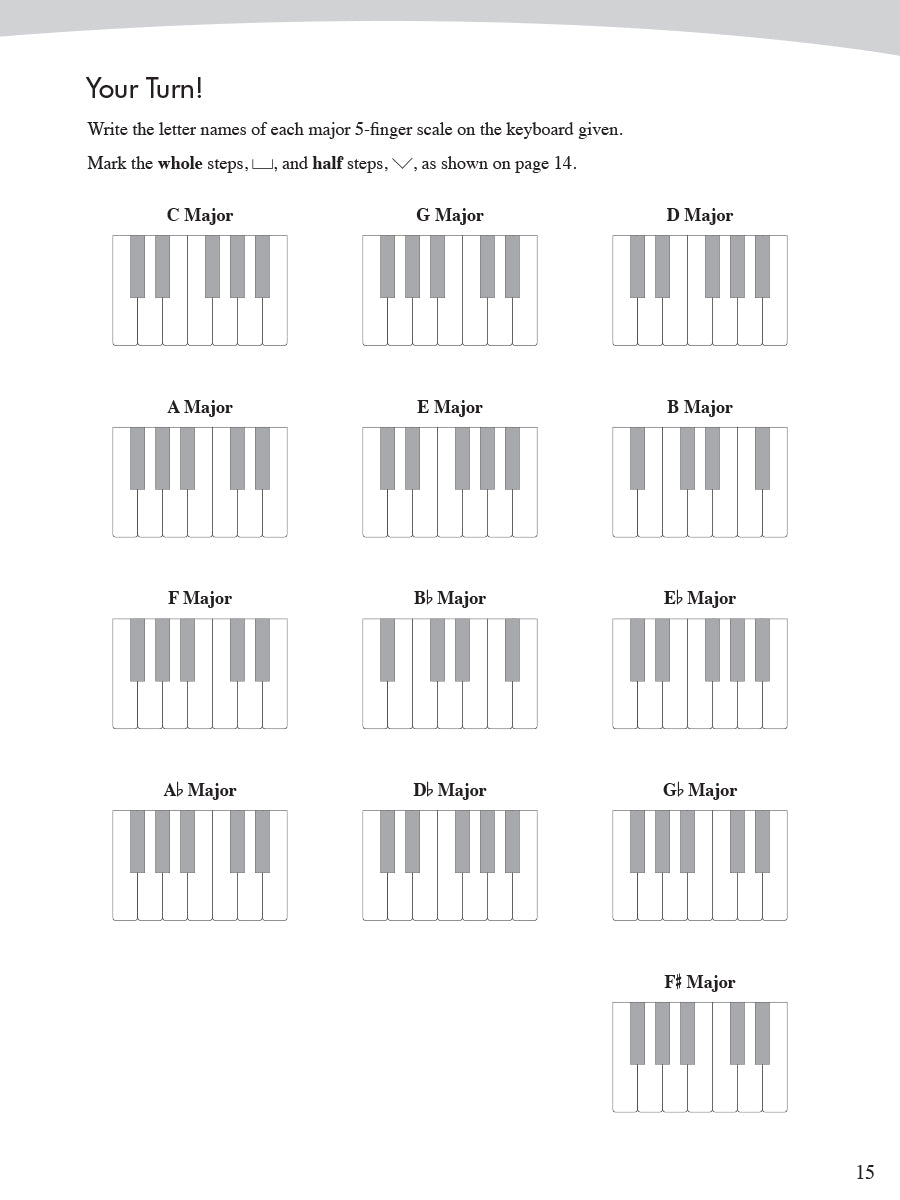 Piano Adventures Scale and Chord Book 1
