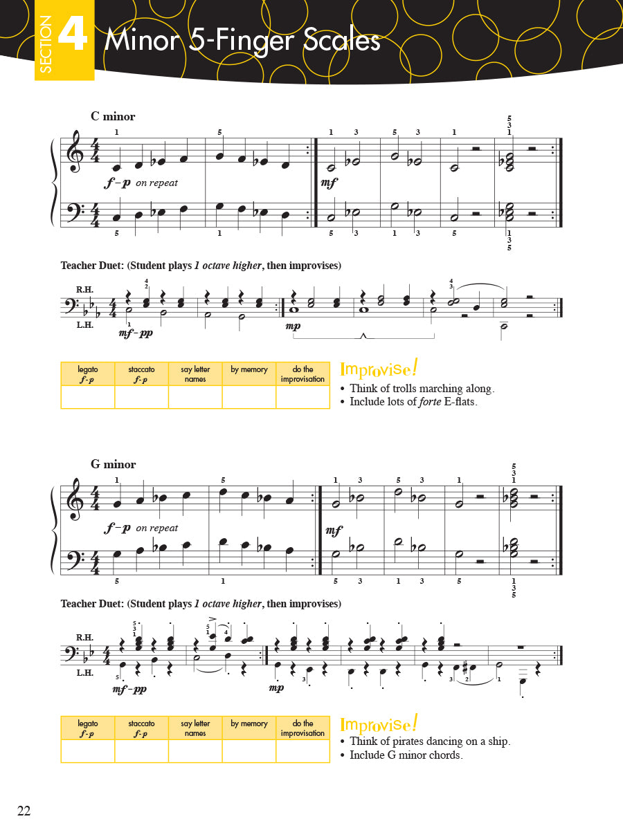 Piano Adventures Scale and Chord Book 1