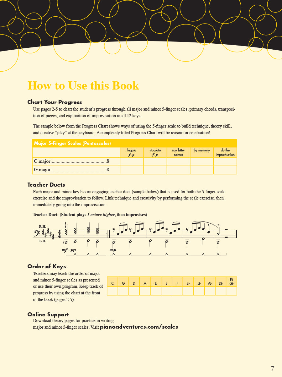 Piano Adventures Scale and Chord Book 1