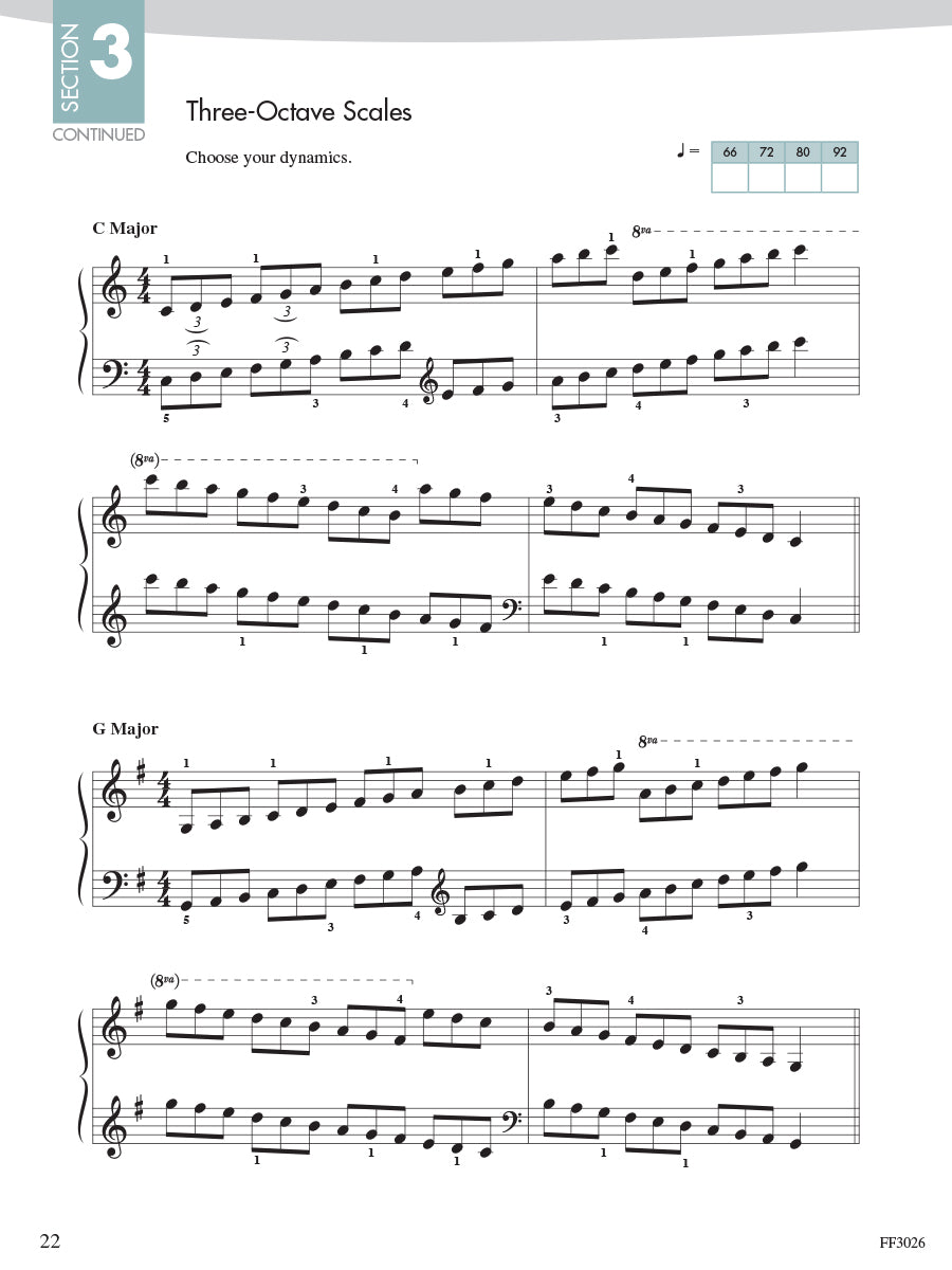 Piano Adventures Scale and Chord Book 3