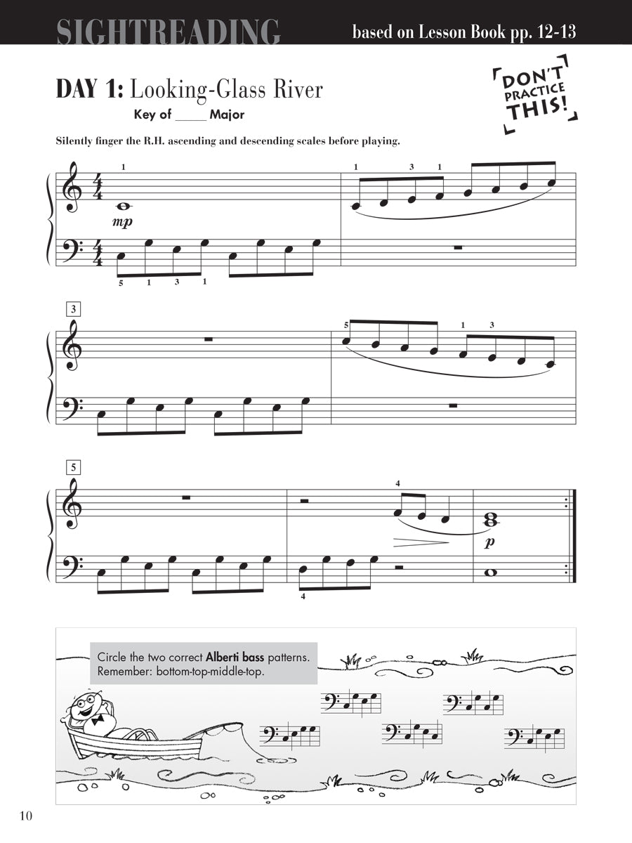 Piano Adventures® Level 3A Sightreading Book