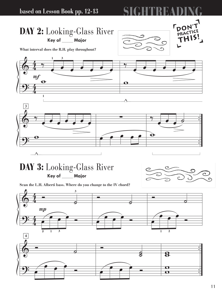 Piano Adventures® Level 3A Sightreading Book