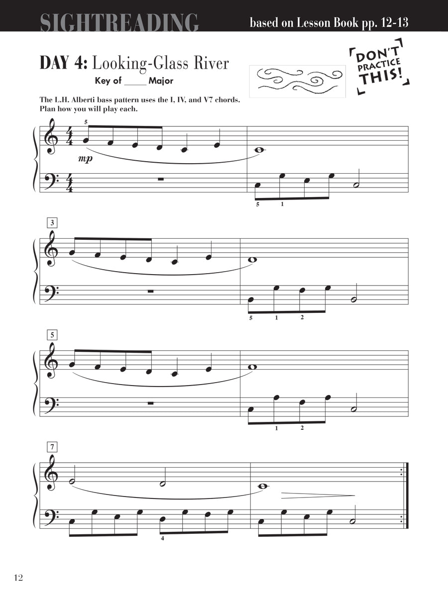 Piano Adventures® Level 3A Sightreading Book