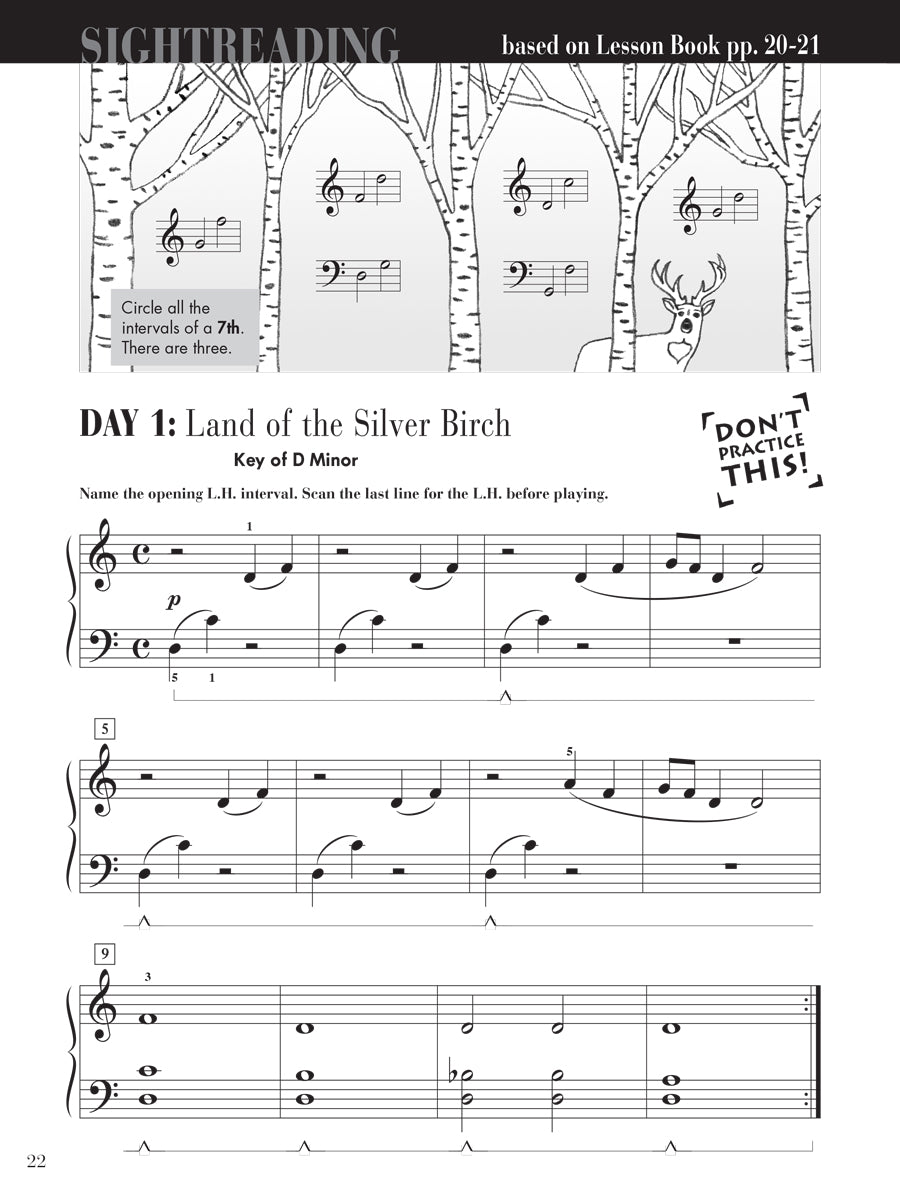 Piano Adventures® Level 3A Sightreading Book