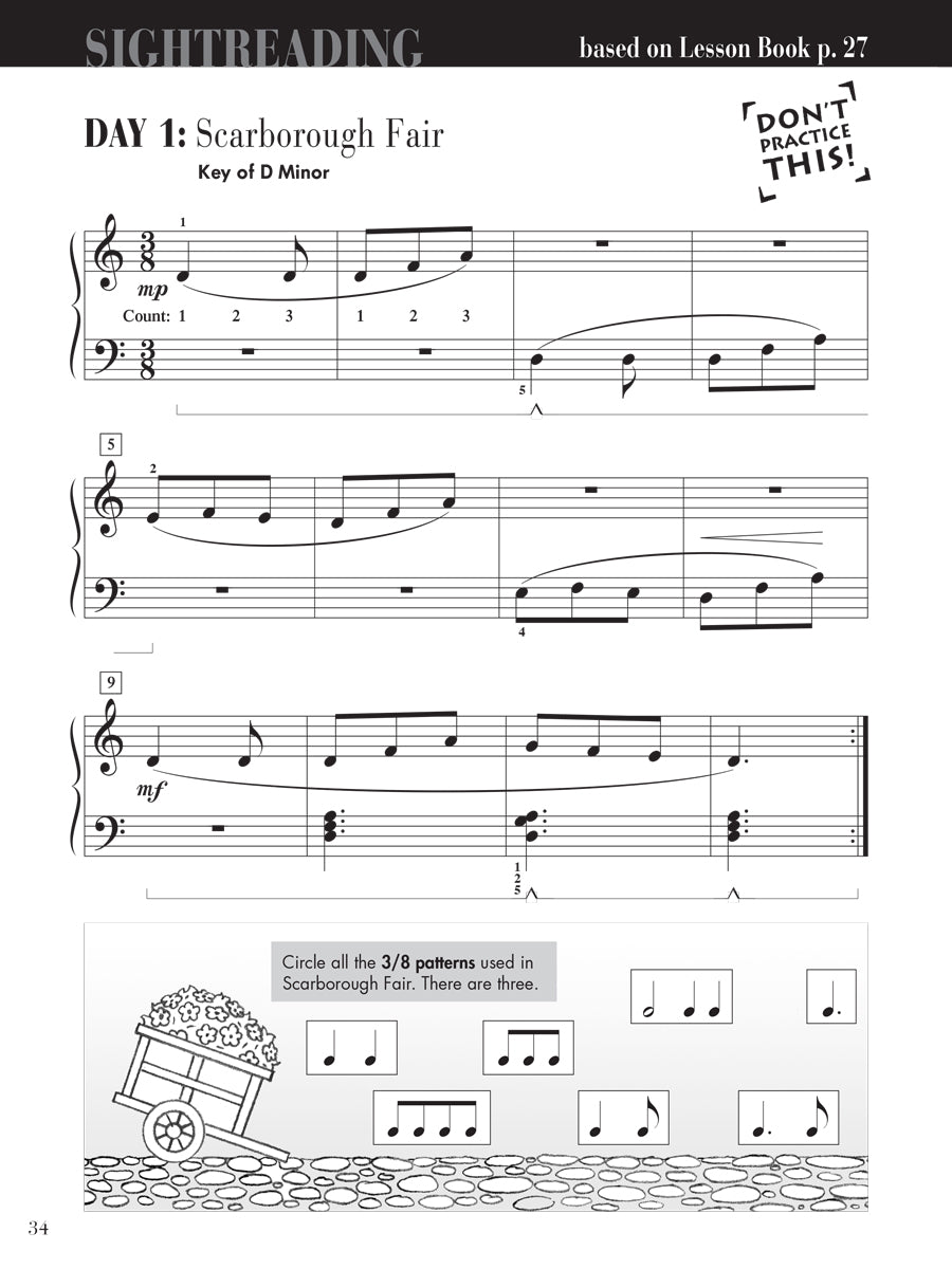 Piano Adventures® Level 3A Sightreading Book