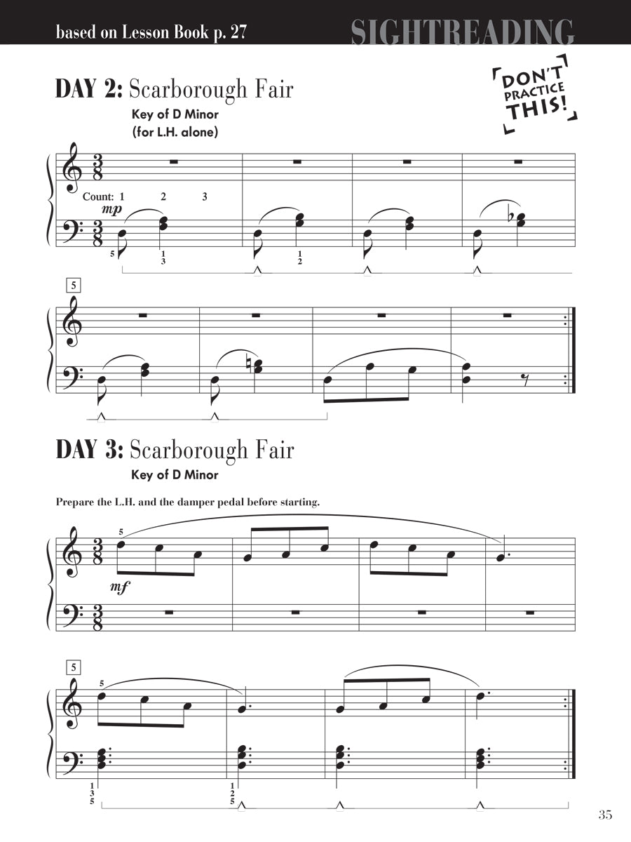 Piano Adventures® Level 3A Sightreading Book