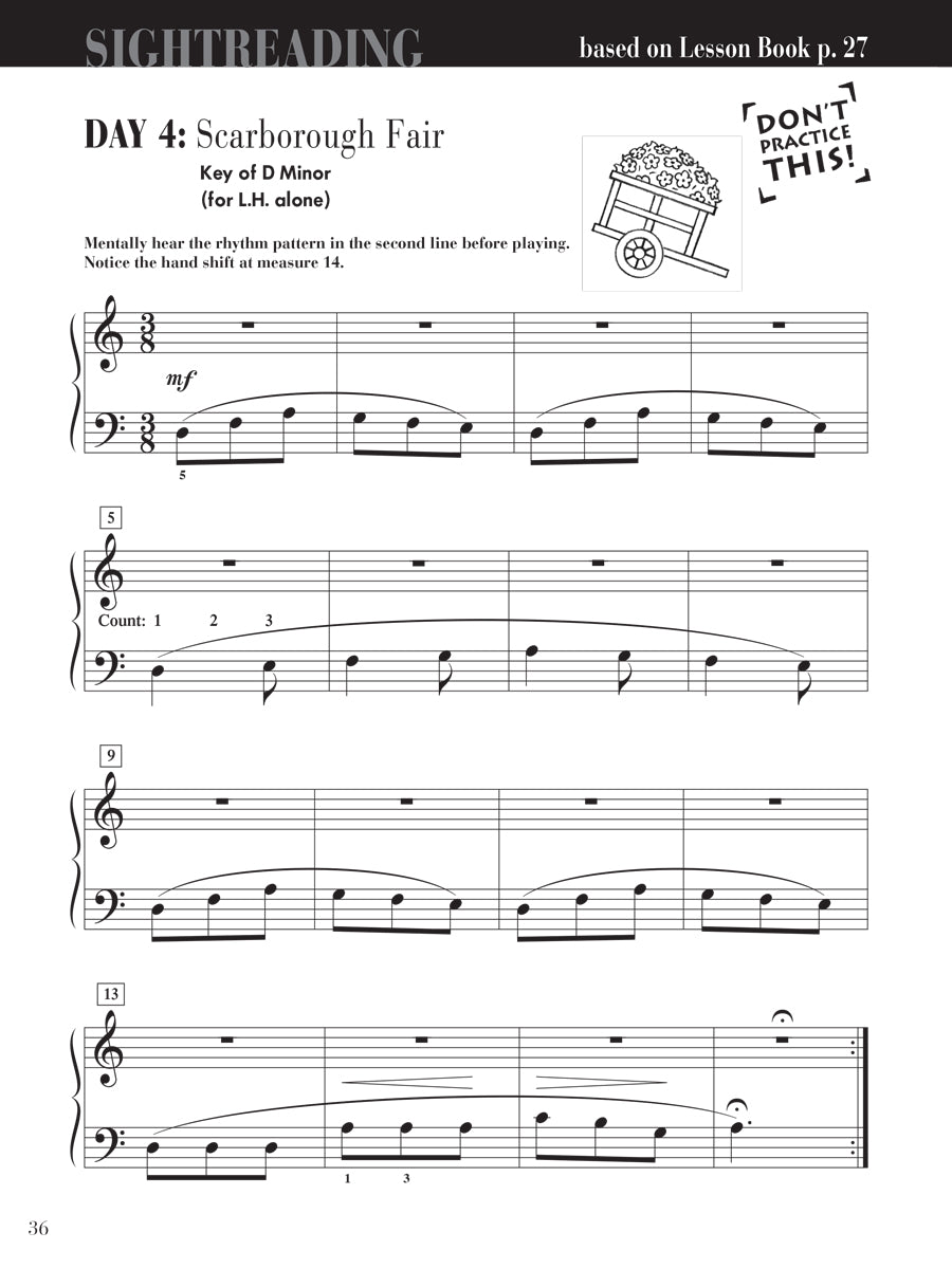 Piano Adventures® Level 3A Sightreading Book