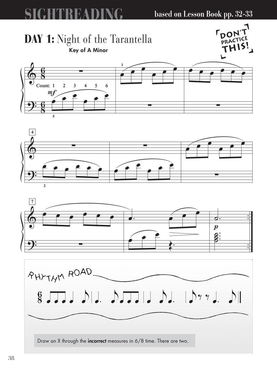 Piano Adventures® Level 3A Sightreading Book
