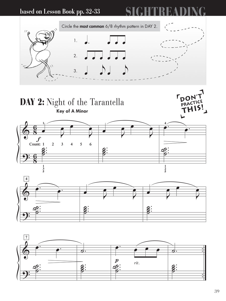 Piano Adventures® Level 3A Sightreading Book