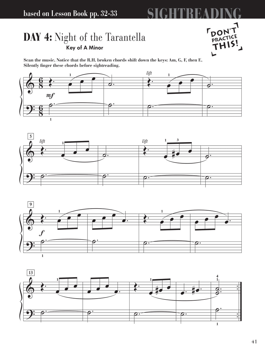 Piano Adventures® Level 3A Sightreading Book