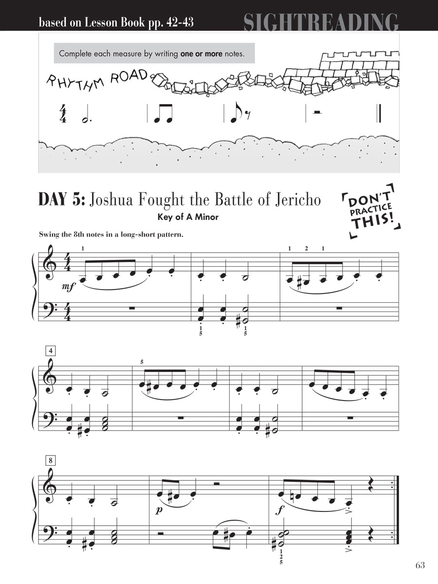 Piano Adventures® Level 3A Sightreading Book