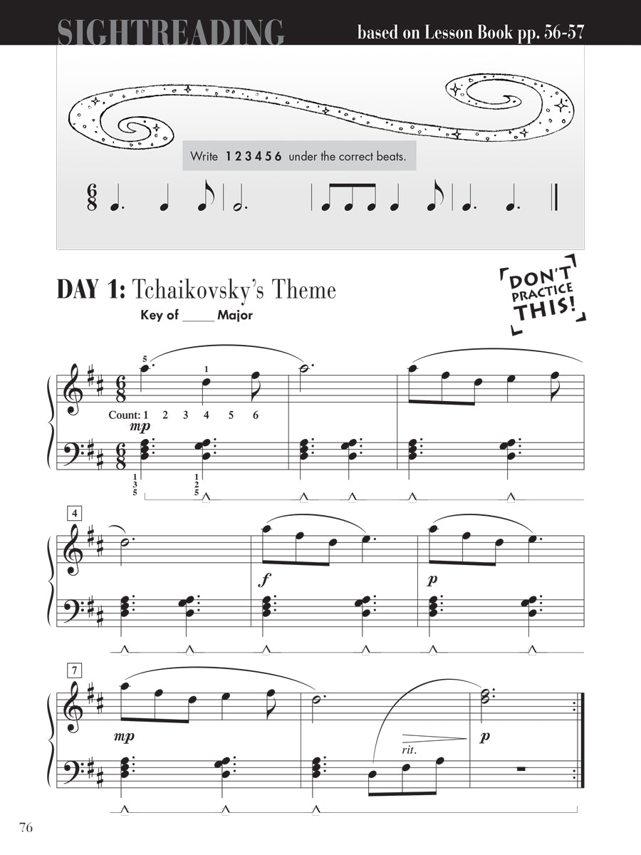 Piano Adventures® Level 3A Sightreading Book