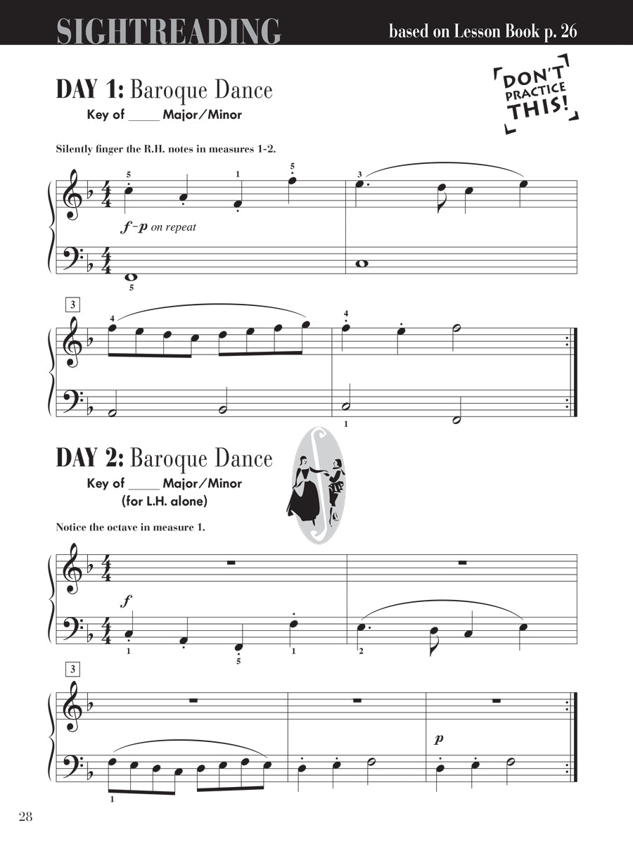 Piano Adventures® Level 3B Sightreading Book