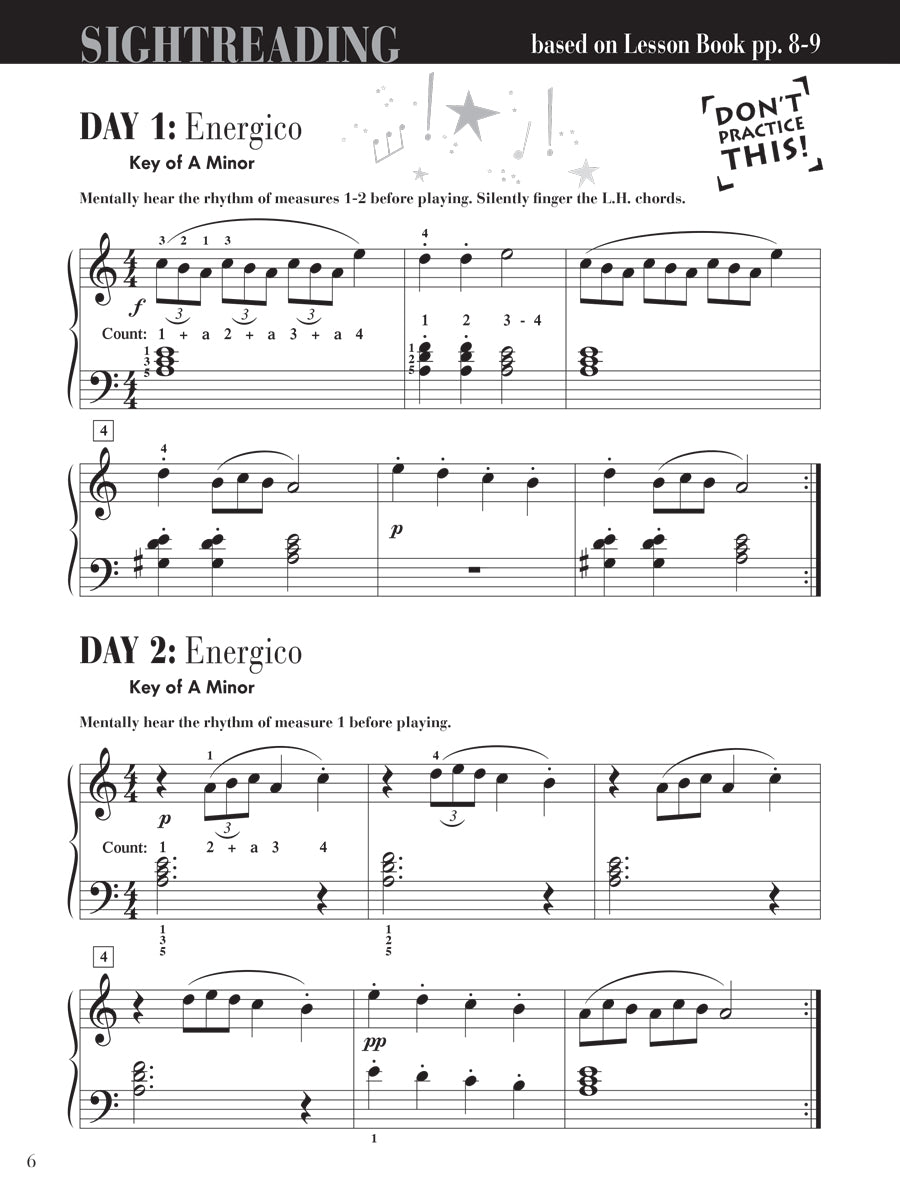 Piano Adventures® Level 3B Sightreading Book