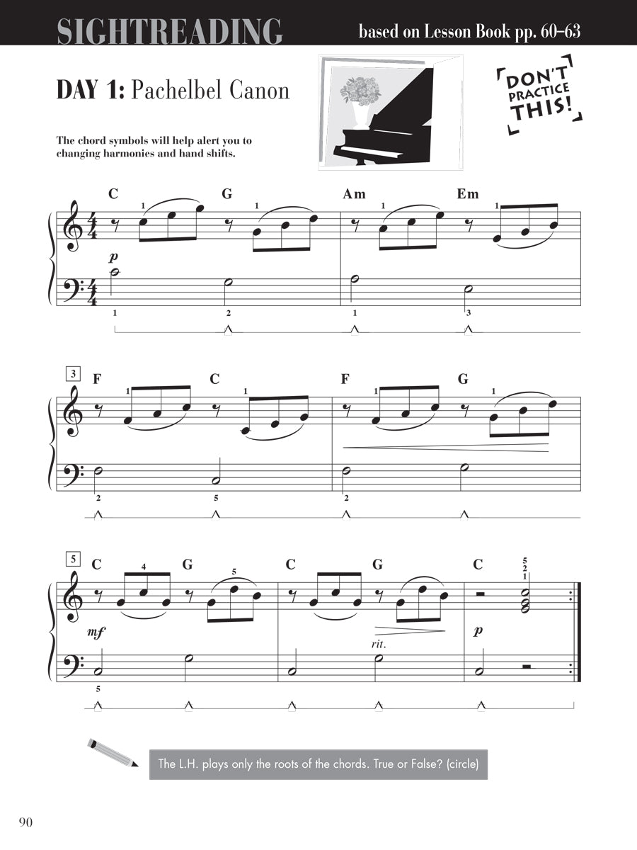 Piano Adventures® Level 3B Sightreading Book