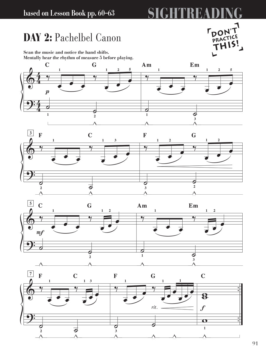 Piano Adventures® Level 3B Sightreading Book