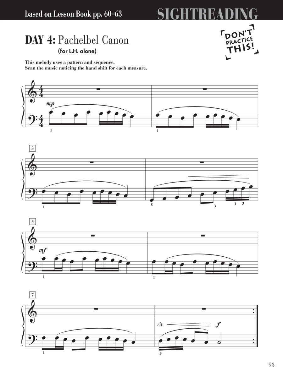 Piano Adventures® Level 3B Sightreading Book