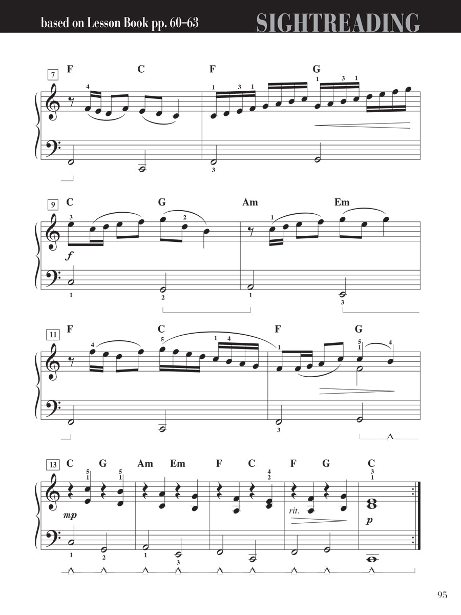 Piano Adventures® Level 3B Sightreading Book