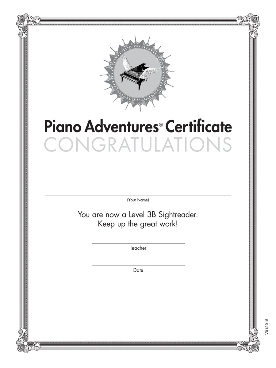 Piano Adventures® Level 3B Sightreading Book