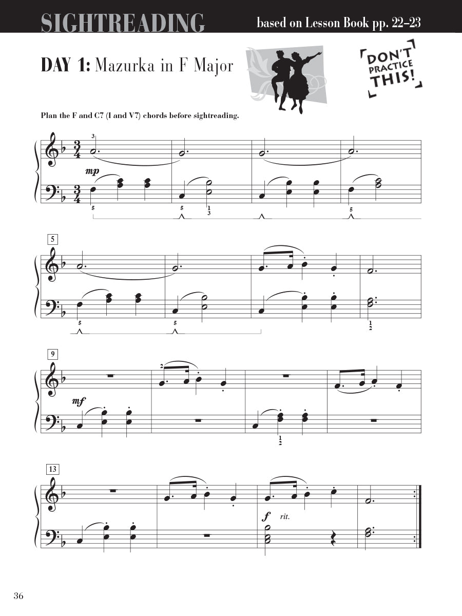 Piano Adventures® Level 4 Sightreading Book