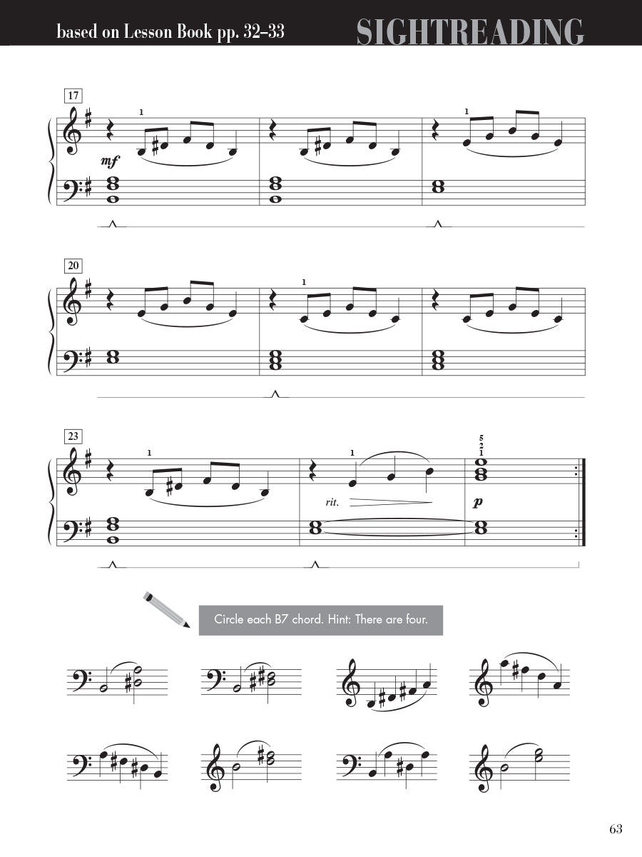 Piano Adventures® Level 4 Sightreading Book