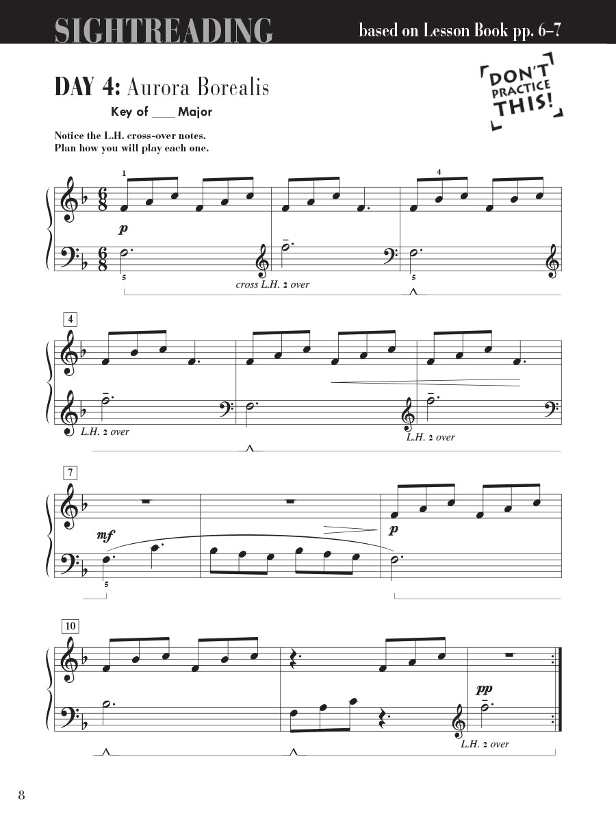 Piano Adventures® Level 4 Sightreading Book