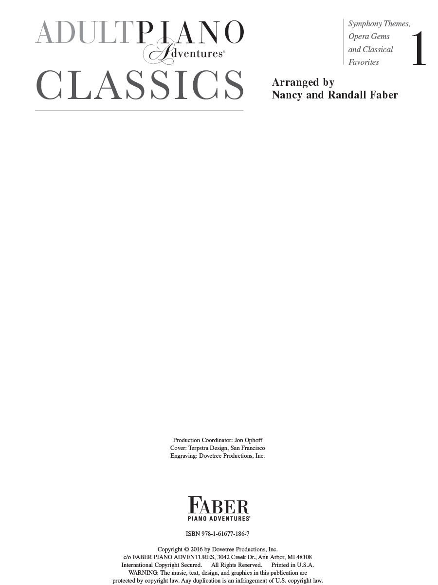 Adult Piano Adventures Classics Book 1