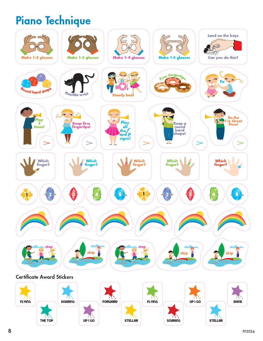 My First Piano Adventure Sticker Book