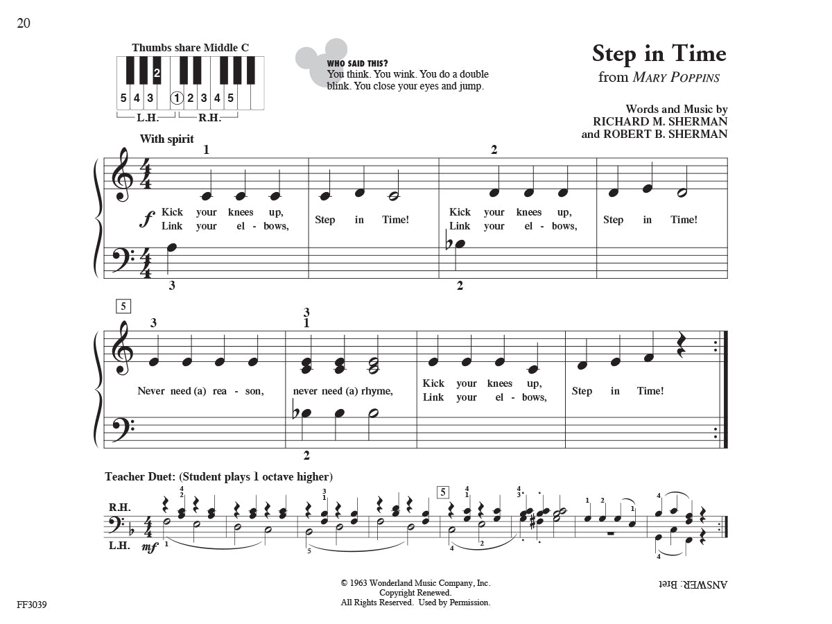 PreTime® Piano Disney