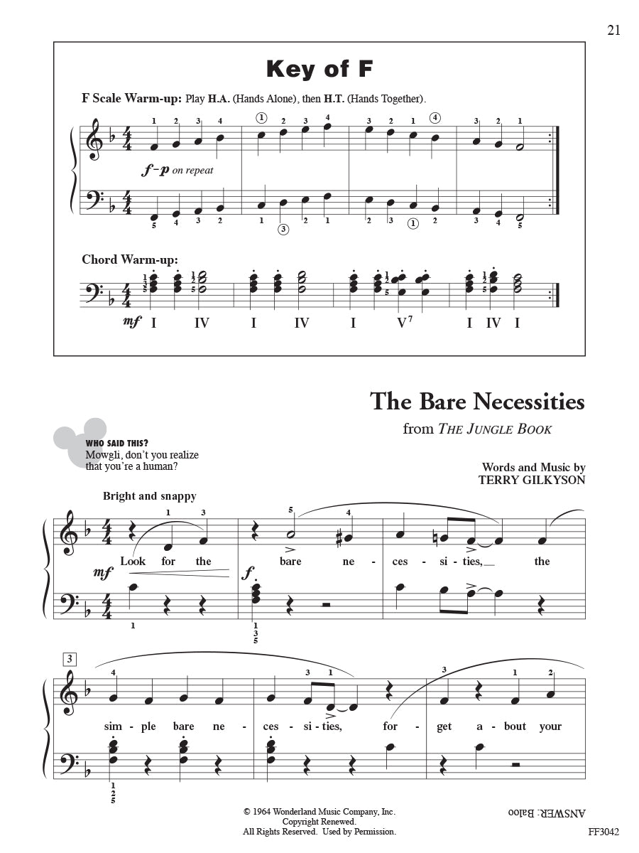 ChordTime® Piano Disney