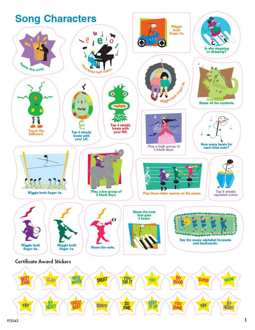 Piano Adventures® Sticker Book