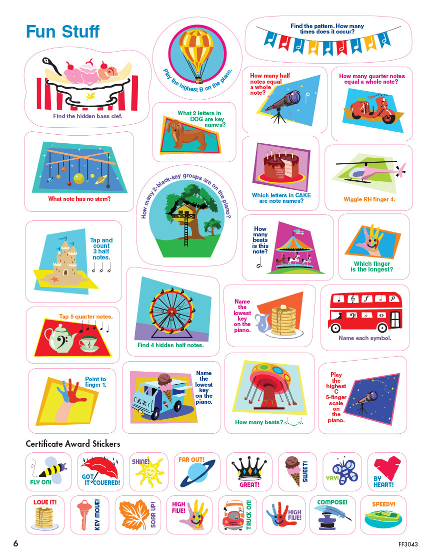 Piano Adventures® Sticker Book