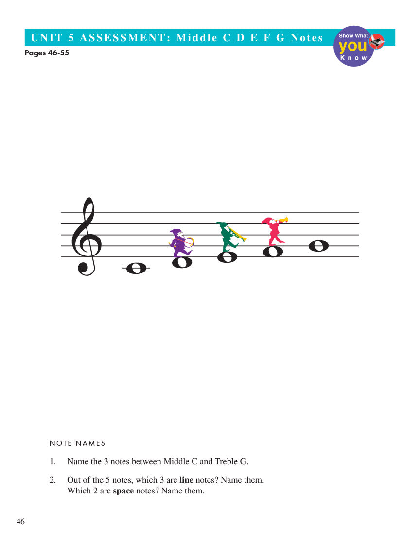 Piano Adventures® Primer Level Unit Assessments