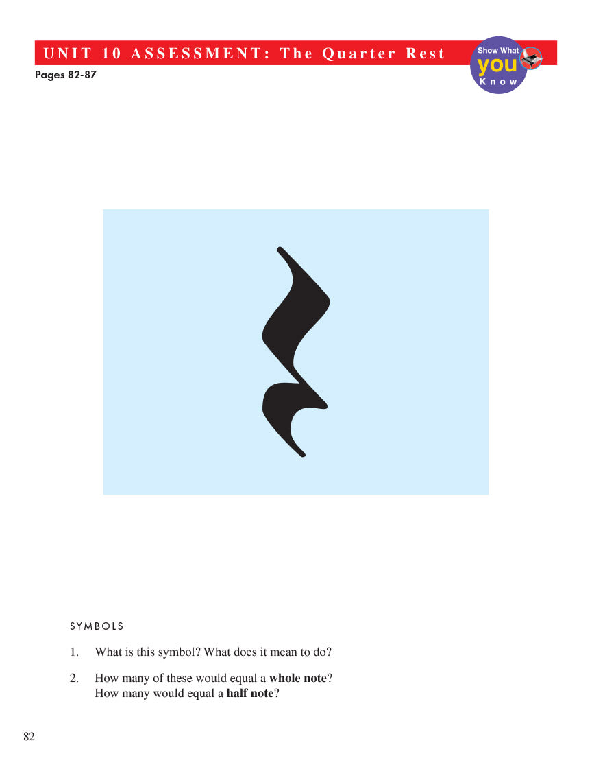 Piano Adventures® Primer Level Unit Assessments