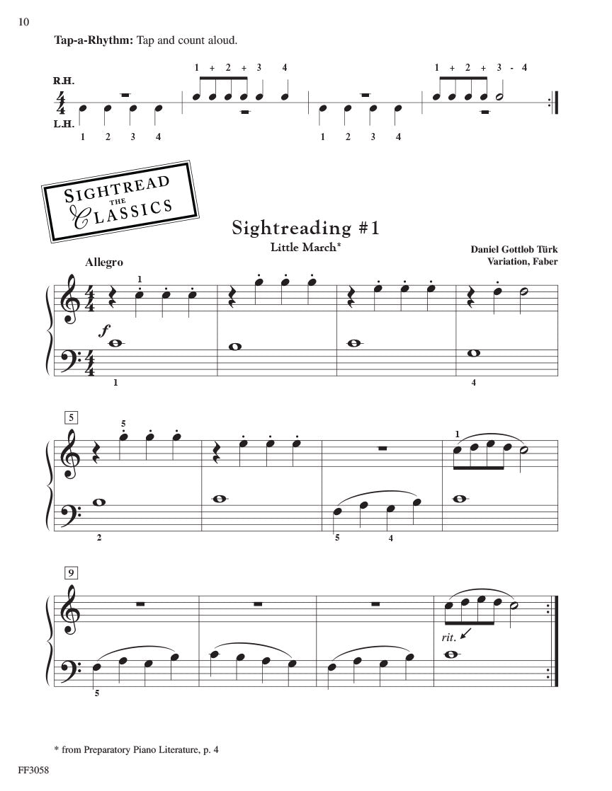 The Developing Artist Preparatory Sightreading