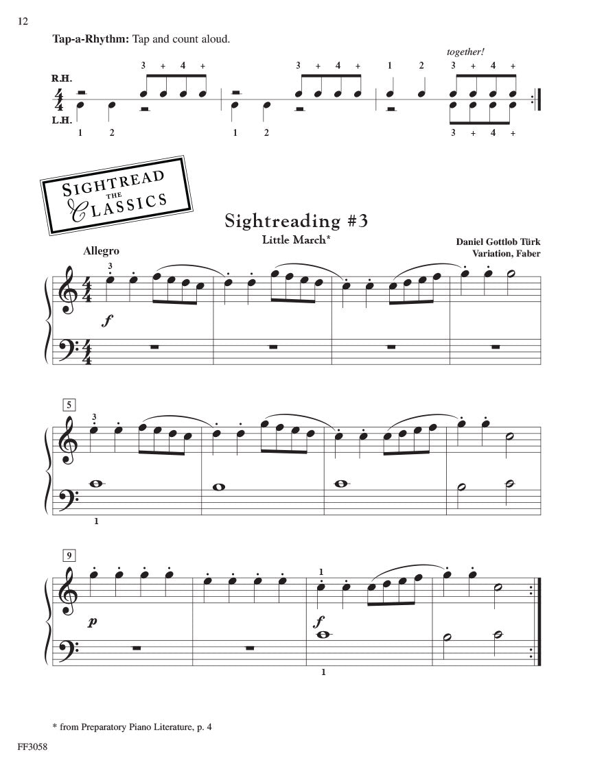 The Developing Artist Preparatory Sightreading