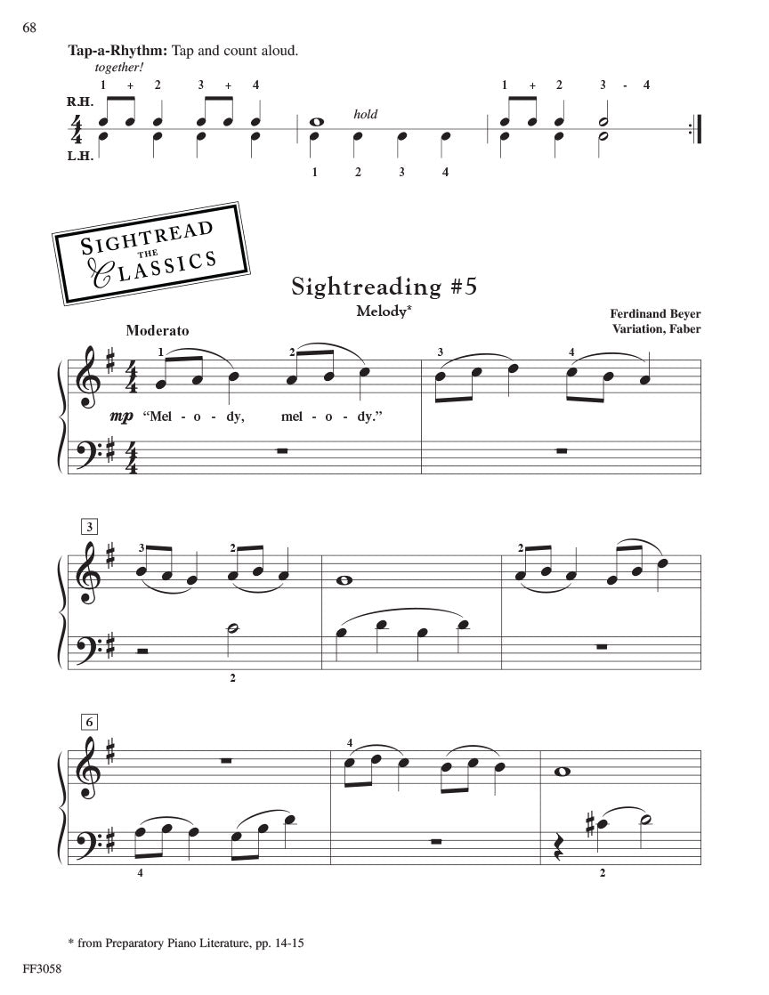 The Developing Artist Preparatory Sightreading