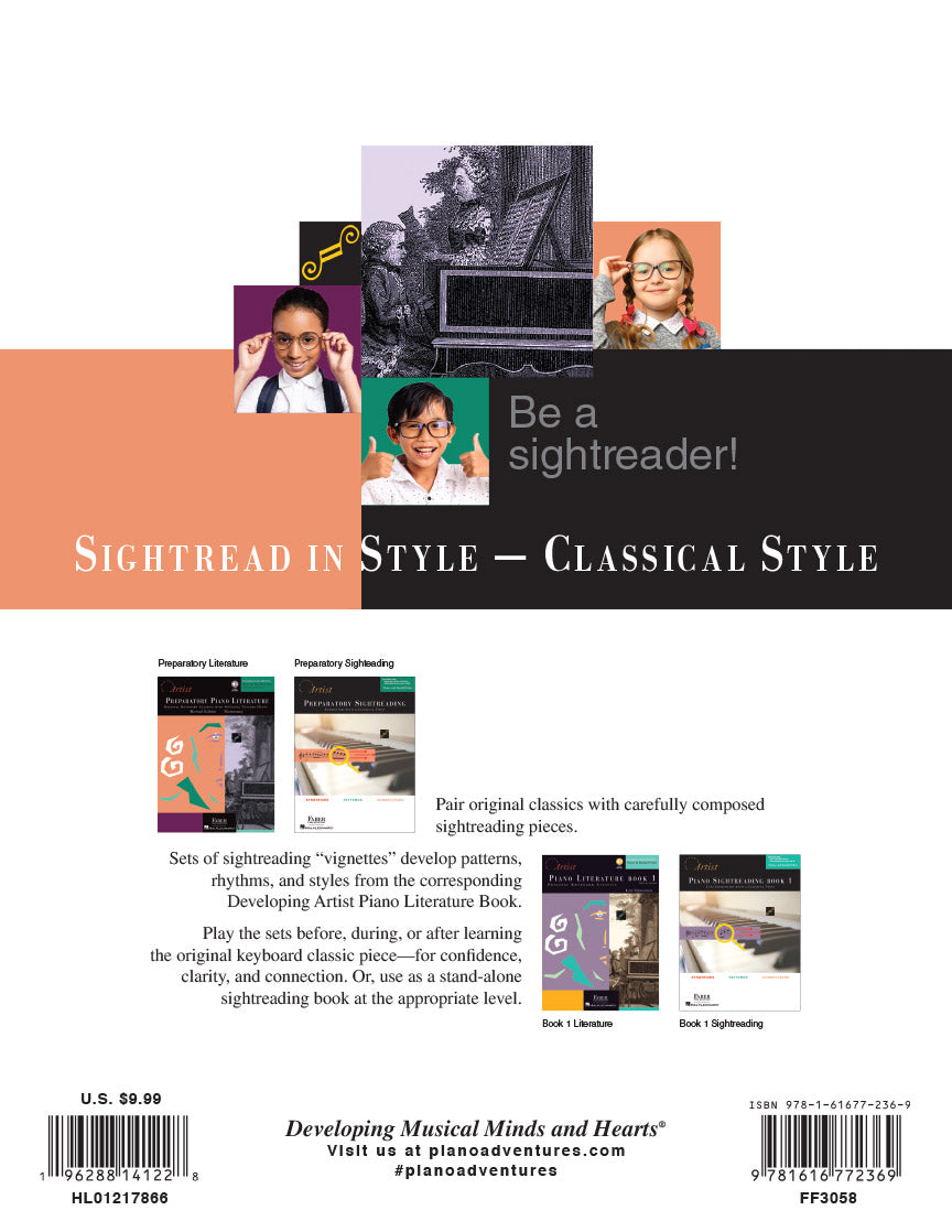 The Developing Artist Preparatory Sightreading