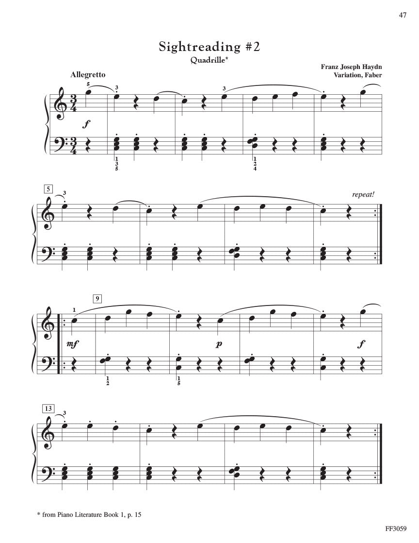 The Developing Artist Sightreading Book 1