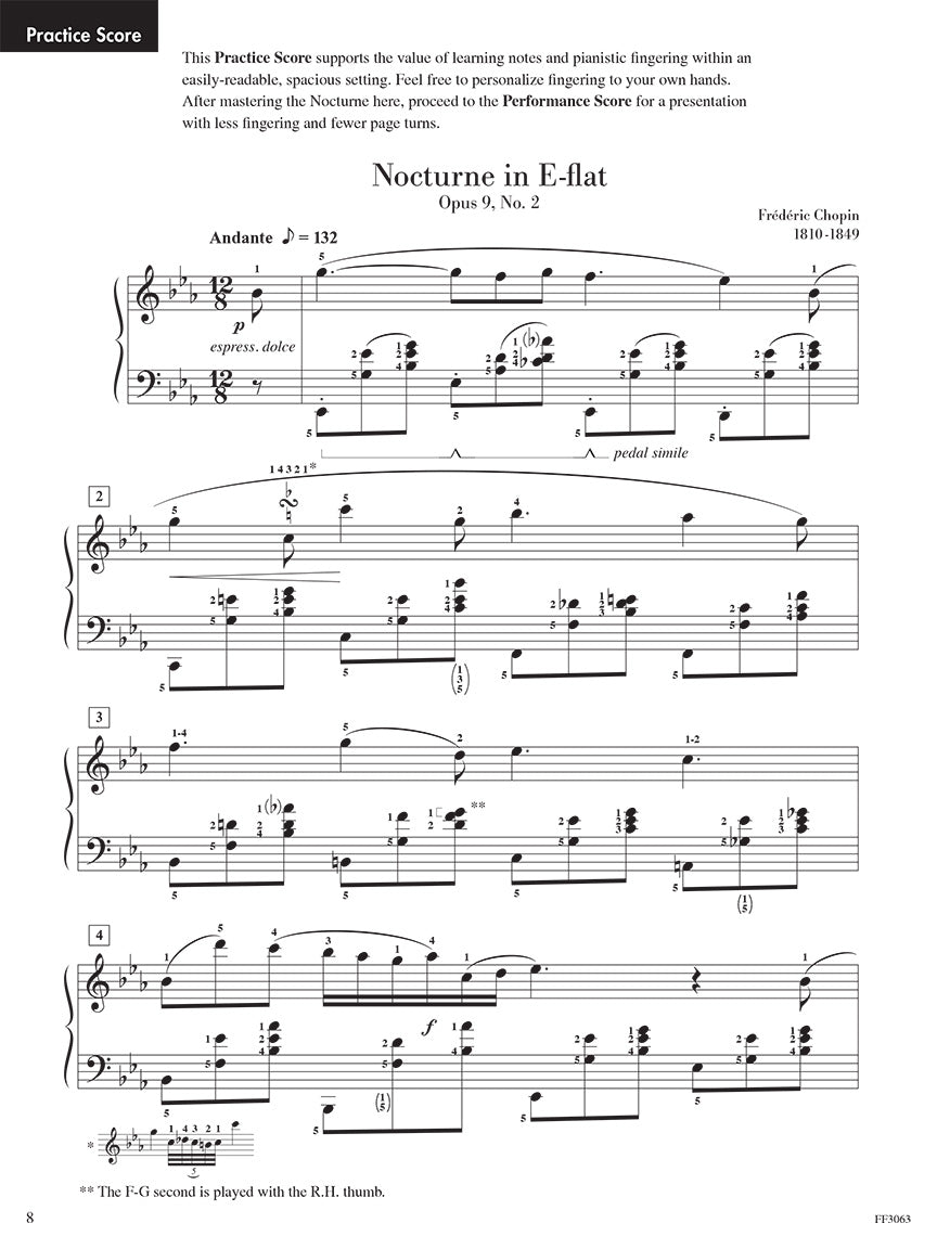 Chopin: Nocturne in E-flat Major, Op. 9, No. 2 (Piano Adventures Masterpiece Series)