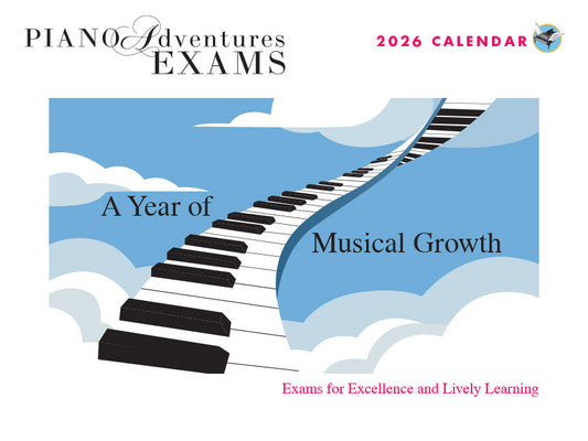 Piano Adventures 2026 Exams Calendar